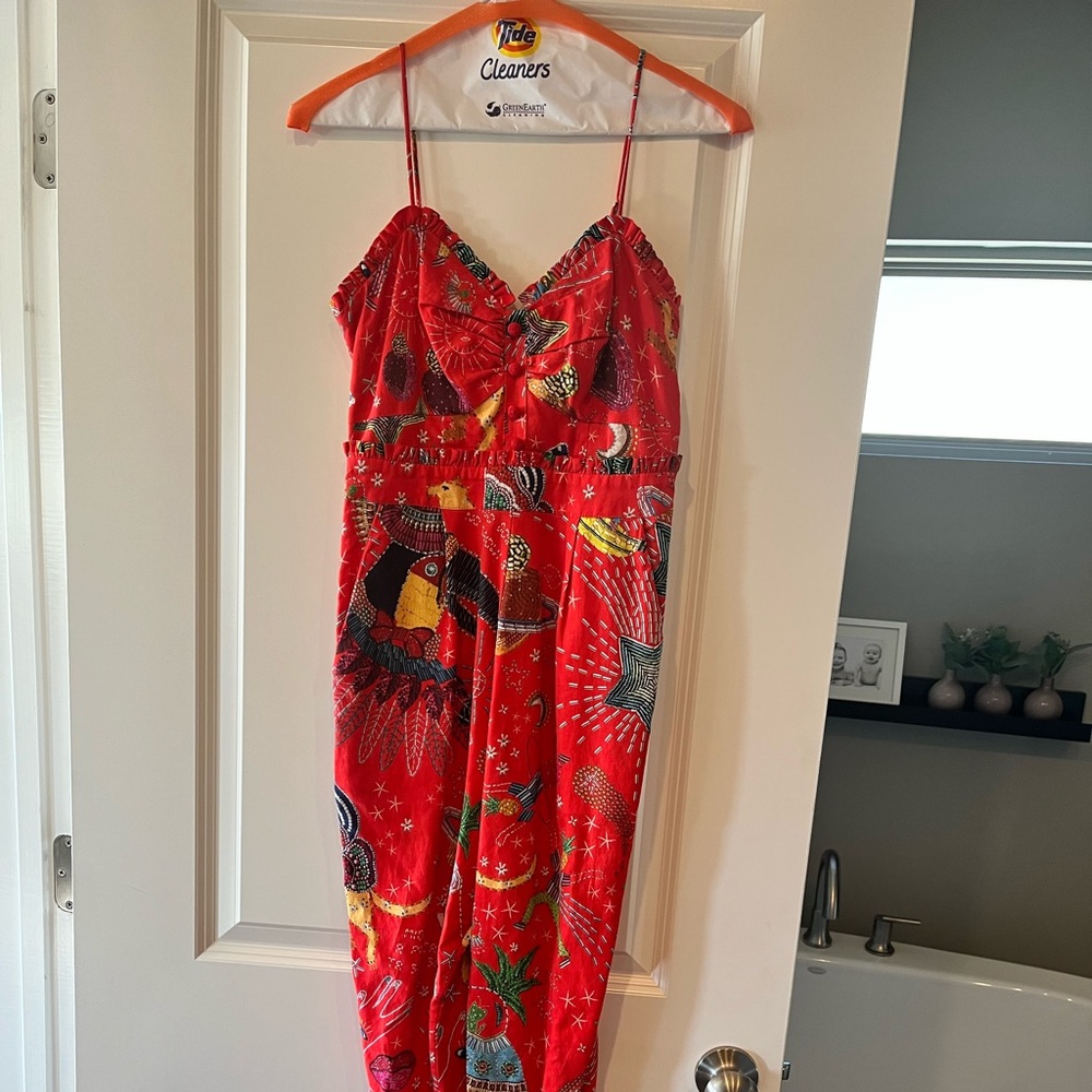 Farm Rio Carnival jumpsuit, worn once, so XS